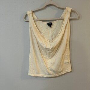 Talbots Ivory Super Soft Cotton Top Scoop Neck Tank Top Women’s Size Small